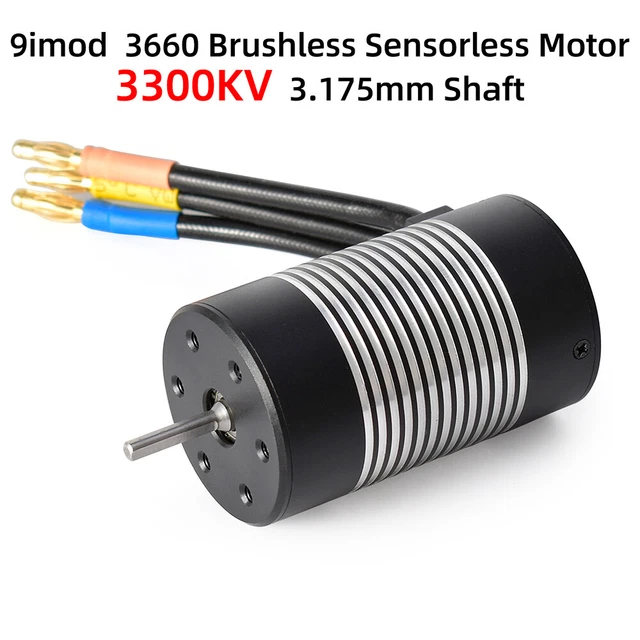9imod 3660 Brushless Sensorless Motor 3300KV for WLtoys 104001 1/10 RC Car