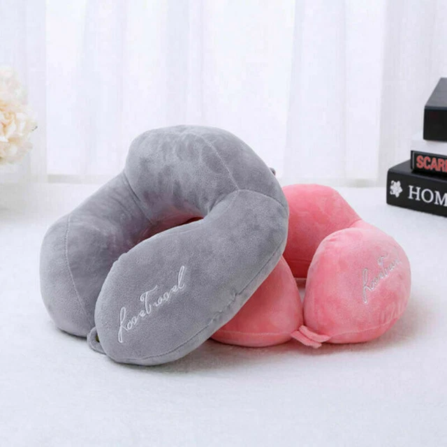 U Shaped Travel Pillow Sleep Neck Support Head Back Memory Cushion Car Airplane