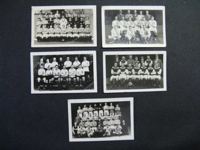 Chums Football Teams Cards X 5 -  Circa 1922