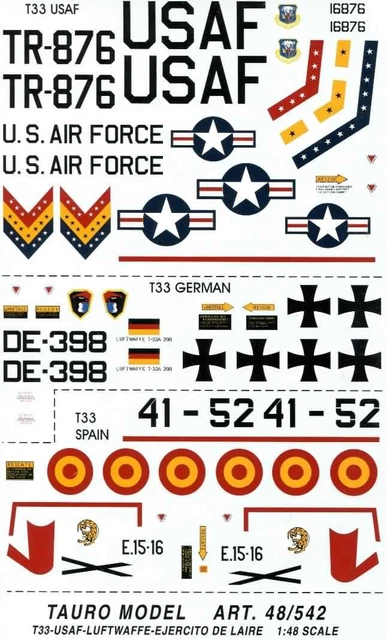TM 48/529 COCCARDE A.M.I. PER C 47 - P 38 - F 104 LO-VIZ