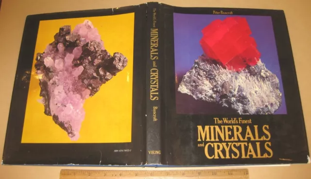 WORLD'S FINEST MINERALS & CRYSTALS by Bancroft 1973 Mineralogy Crystallography