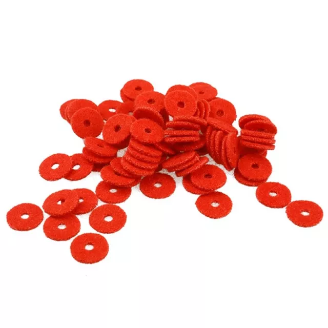 Piano Tuning Supplies Petite Bague en Laine 90 Pièces, Épaisseur 1mm Rouge L5M6