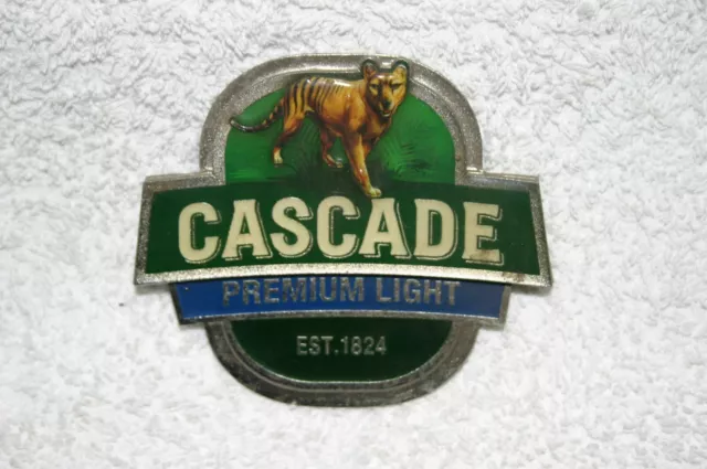 Cascade.  "Premium Light" Beer Badge/Tap/Top/Decal