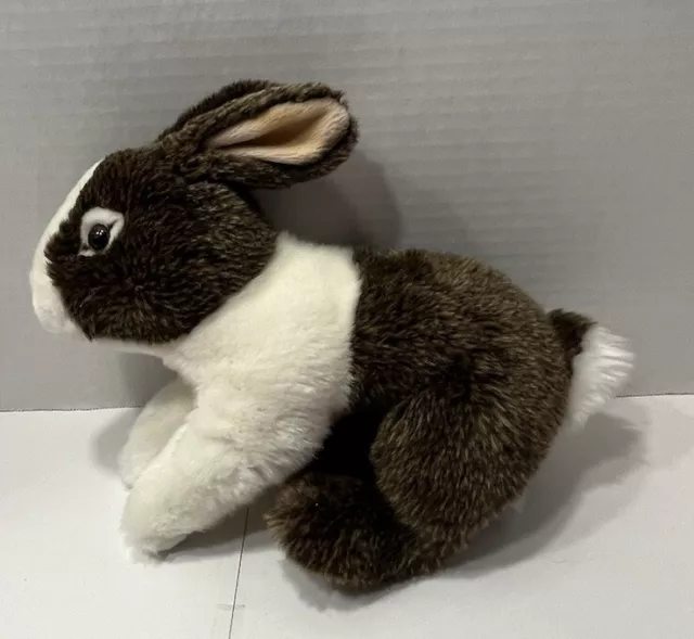 GANZ Webkinz  Signature Dutch Bunny Rabbit Brown & White Realistic Look No Code