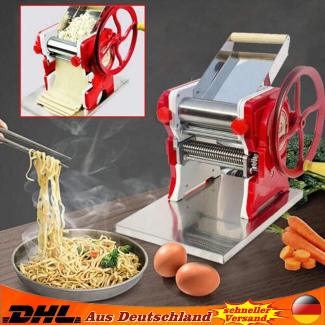 KitchenCraft Nudelmaschine Aus Edelstahl - Pastamaschine Mit 9 Stufen Für Hausgemachte Pasta