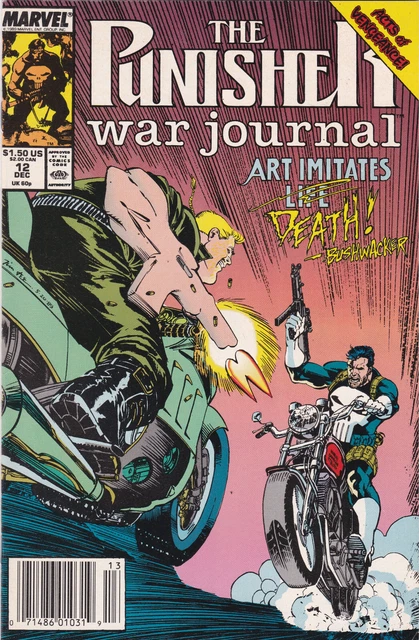The Punisher: War Journal #12 ,Vol.1(1988-1995)Marvel , High Grade,Newsstand