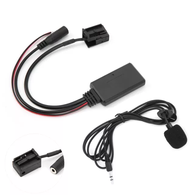 AUX Adapter Durable ABS DC 12V Stable Data Transmission Auto Audio Adapter