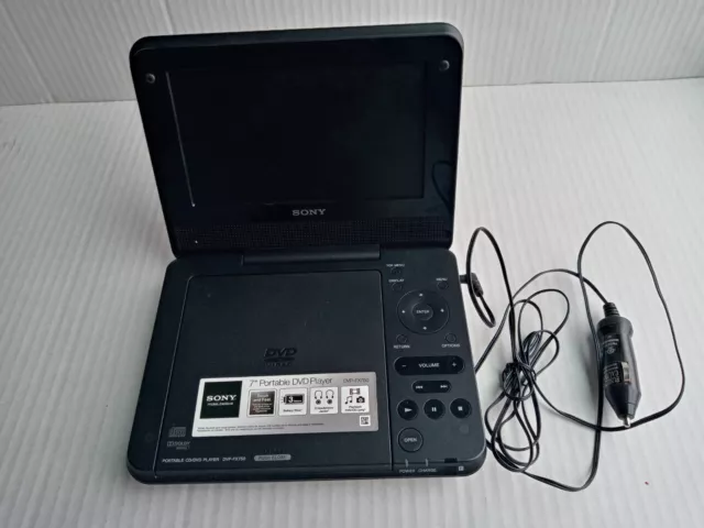 Sony Portable CD/DVD Player DVPFX750 7" Screen Tested Works