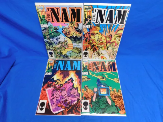 THE NAM #1 2 3 4 Lot 1986 MARVEL WAR COMIC DOUG MURRAY