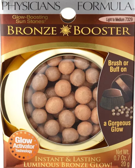 Physicians Formula Bronze Booster Glow Boosting Sun Stones, Light to Medium 7329