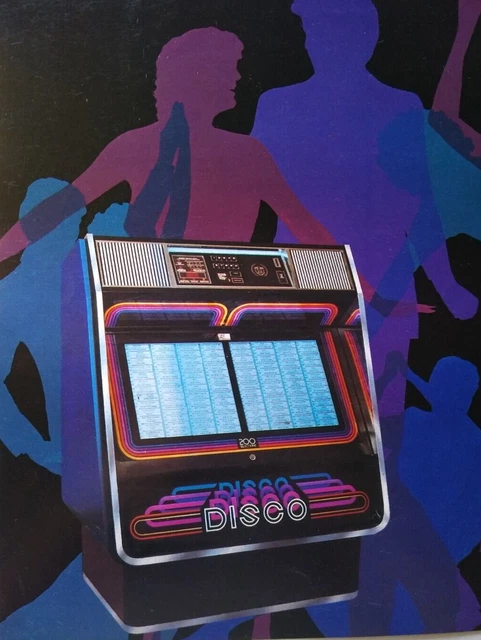 Disco 200 Jukebox Flyer Original 1979 Phonograph Music Rowe Promo Artwork 1 Page