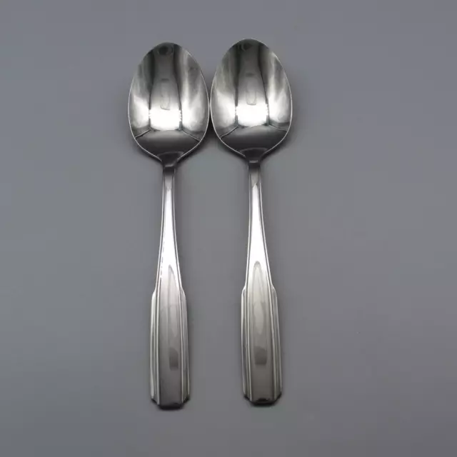 Oneida Stainless Fremont Serving Spoons - Set of Two * USA Made