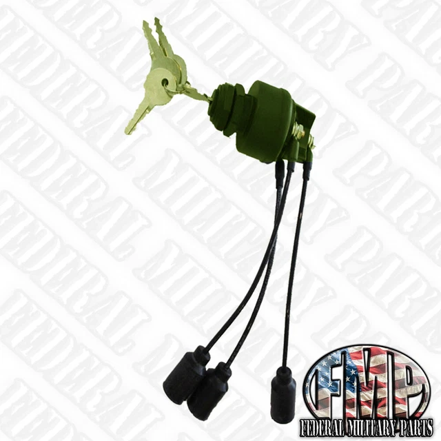 GREEN MILITARY HUMVEE M998 Plug &Play Keyed Ignition Starter Switch