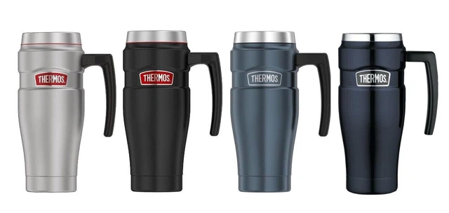 Thermos Stainless King Vacuum Insulated Travel Mug Hot Or Cold 16 Ounce