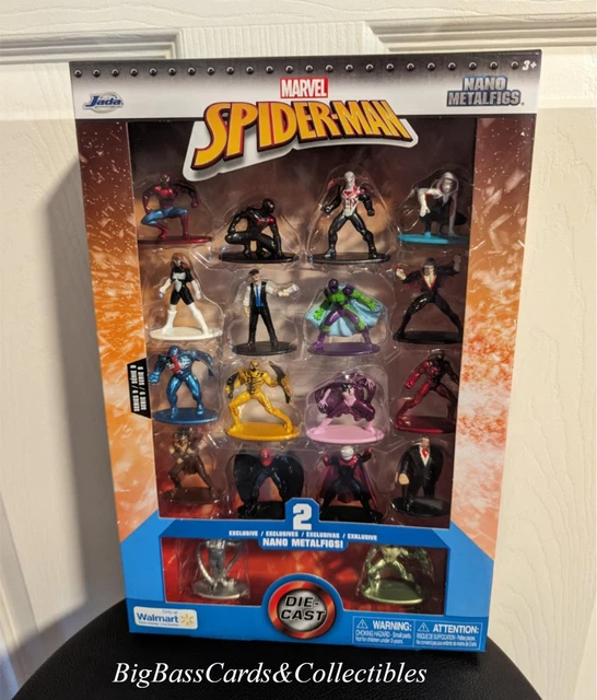 Jada Nano Scene Marvel Spider-Man | Playset Con 2 Personaggi Die-Cast 4 Cm | 8+ Anni