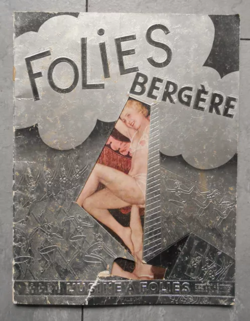 Rare vintage 1931 FOLIES BERGÈRE program book/magazine w amazing pics and adds