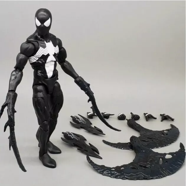 New Marvel Legends Symbiote Spider-Man Retro Venom Action Figure Toys Box Gifts