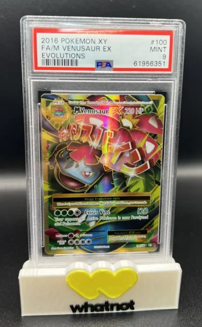 2016 Pokemon Xy Evolutions Venusaur Ex Holo Full Art Psa 9 Mint #100/108