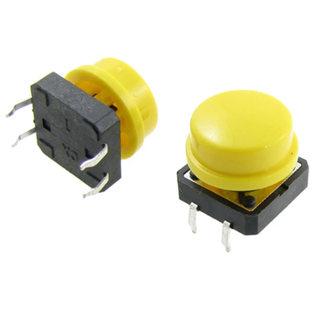 5pcs PCB Currently Clock Switch Push Button Switch 4 Pin DIP + Button 12x12x11mm