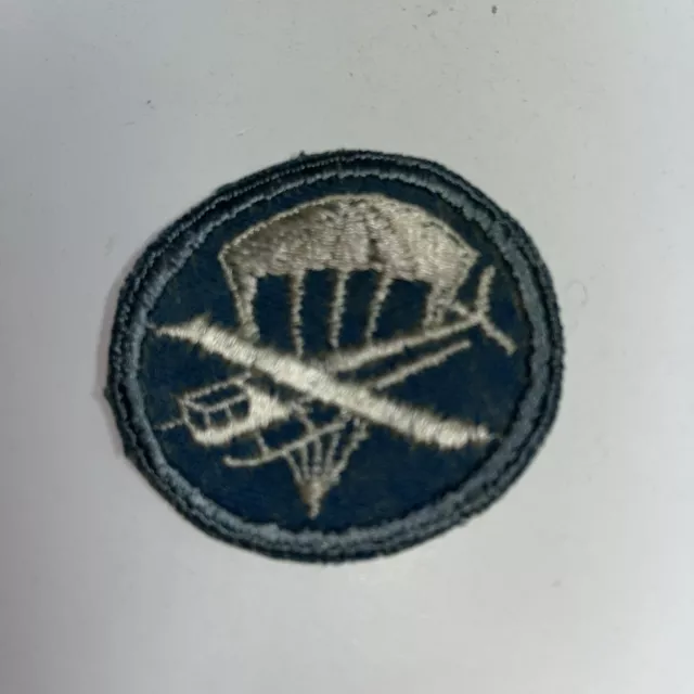 WW2 enlisted infantry para glider patch on twill fr my collection lot #22