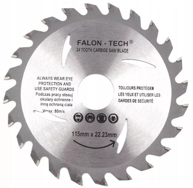 115mm x 24TCT Saw Blade for Wood and Plastic 4.5'' Circular Saw Cutting Disc