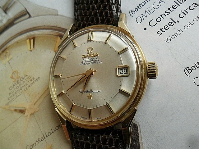14K GOLD PIE Pan Vintage 1967 Men s Omega Constellation
