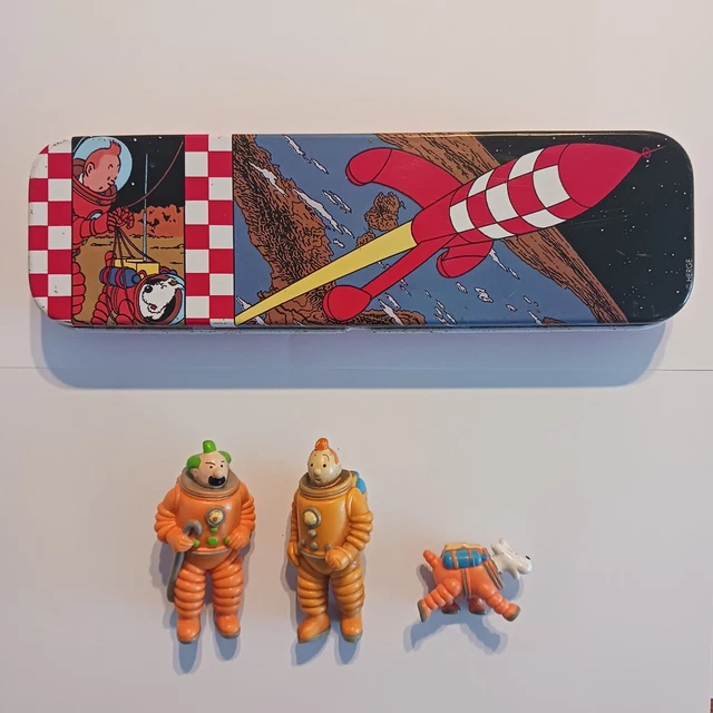 Boîte à Gâteaux Delacre Tintin - Fusée On A Marché Sur La Lune - Rectangulaire