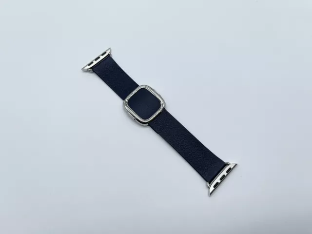 Genuine Apple Watch Modern Buckle Strap Band Leather INK - 41mm 40mm 38mm
