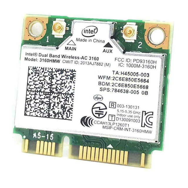 Carte WiFi, Double Bande 300M Mini Carte LAN sans Fil PCI-e Module sans Fil Bluetooth 4.0 pour pour Broadcom