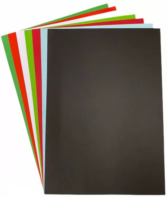CHRISTMAS COLOURED A4 BLANK ART CRAFT DECORATION PRINTER 80gsm PAPER 160gsm CARD