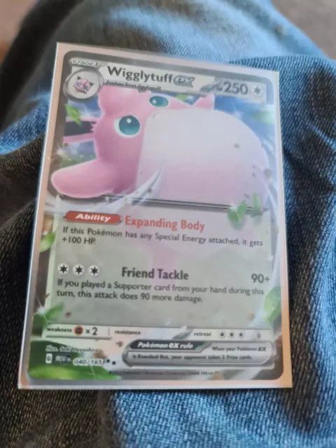 Pokémon TCG Wigglytuff ex Scarlet & Violet - 151 040/165 Holo Double Rare