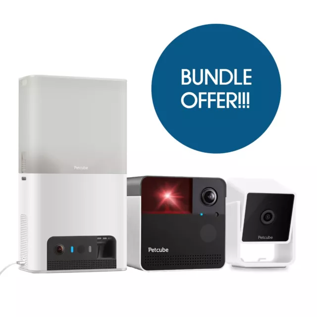 Refurbished - Petcube Bites 2 Lite + Petcube Play 2 + Petcube Cam Bundle