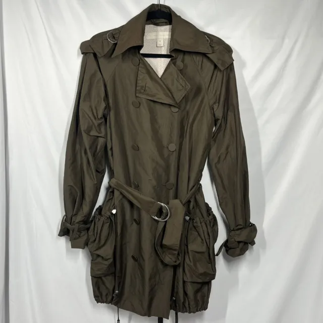 Stella McCartney x H&M Double Breasted Parachute Trench/Rain Coat Brown Size S