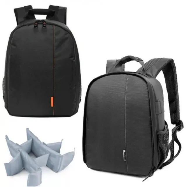 Wateroof DSLR SLR Camera Lens Shoulder  Bag Case Backpack For Canon Nikon Sony 3