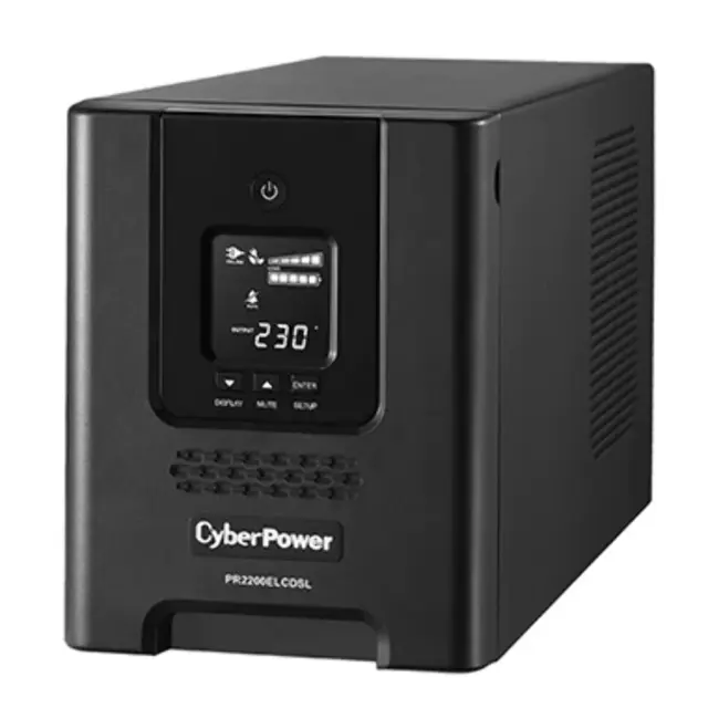 CyberPower PRO series 2200VA Tower UPS with LCD(PR2200ELCDSL) - 3 yrs Adv. Rep &