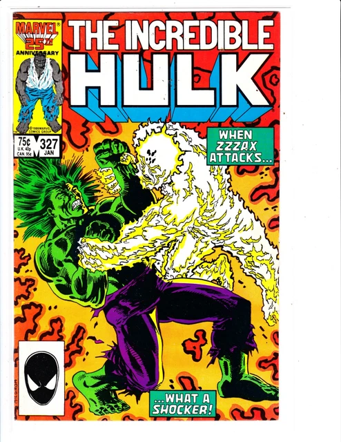 1986 The Incredible Hulk #327 "Marvel Comics" Comic Book