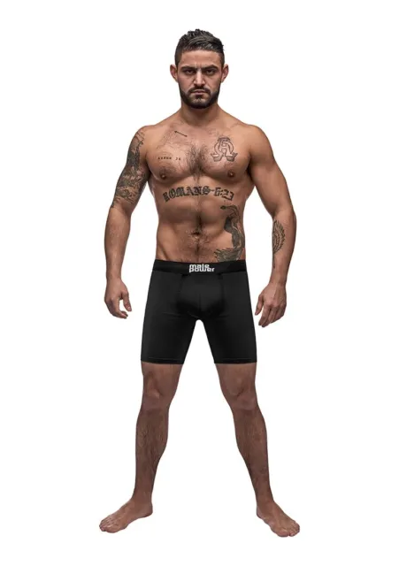 Boxer a compressione gambe lunghe neri S - XL designer pantaloni sexy eleganti fantastici