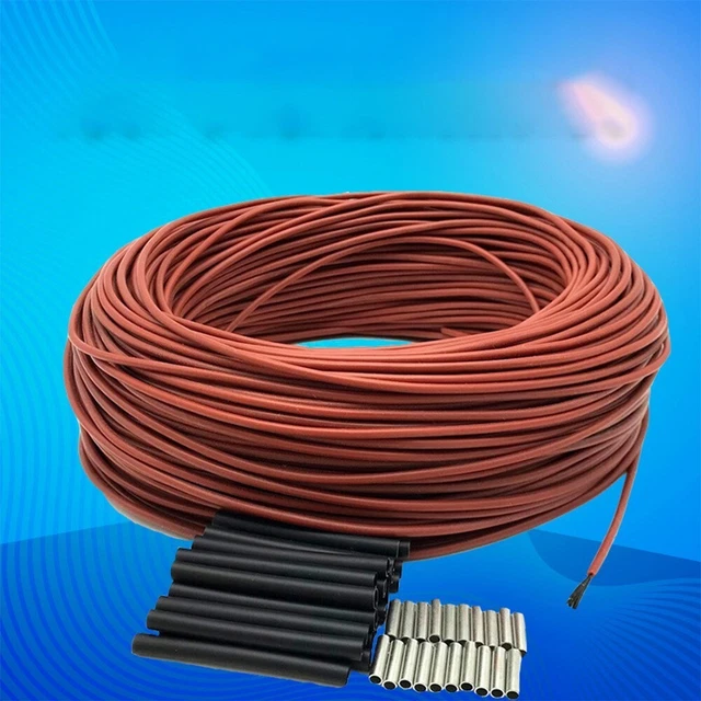 Cable Heating Wire Laboratory Replacement Silicone Rubber 12K Tools 25W/M