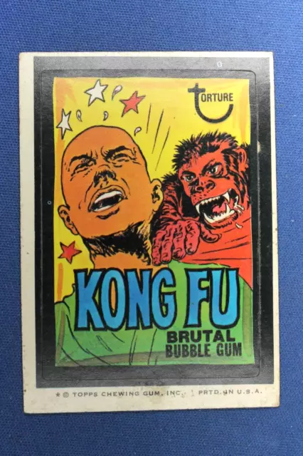1974 Topps Series 8 - Wacky Packages - Kong Fu Bubble Gum - Good Condition