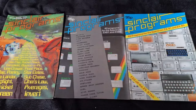 Vintage ZX81 & Spectrum Sinclair Programs Magazine - May to Oct 1982