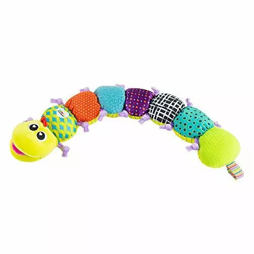 LAMAZE Musical Inchworm Baby Toy, Soft Baby Sensory Toy with Colours, Patterns a