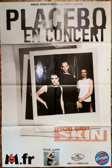 PLACEBO - Affiche originale concert Tour "Sleeping With Ghosts" 2003  78x118cm