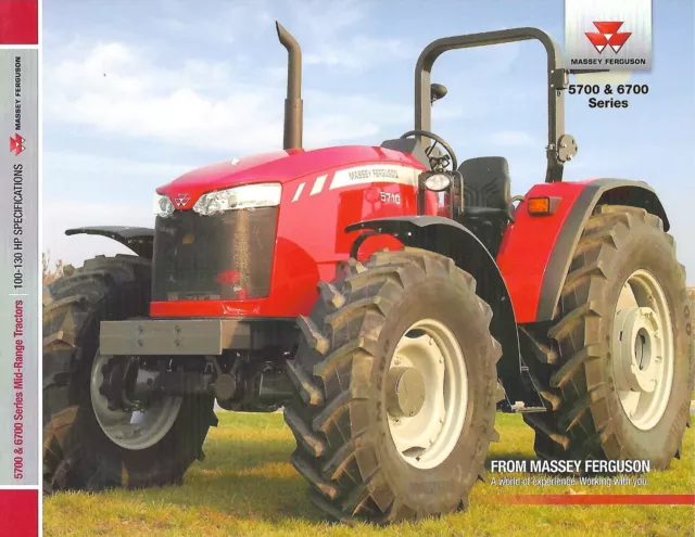 Farm Tractor Brochure - Massey Ferguson - MF 5710 5711 6712 6713 - 2016 (F8142)