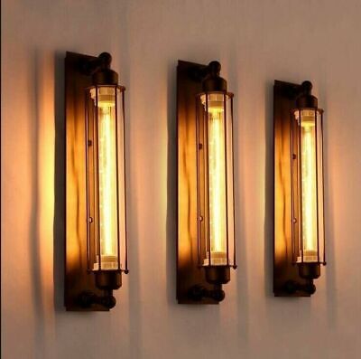 3 Pezzi Lampade da parete,Illuminazione da interno,Illuminazione industriale,E27