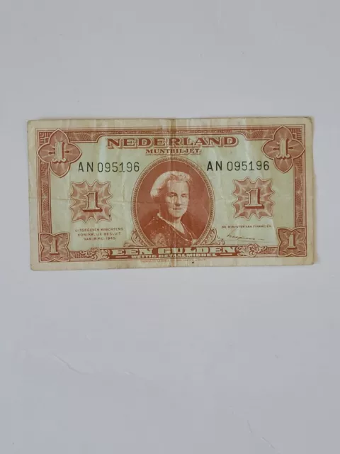 NETHERLANDS, 1 Gulden 1945, P#70