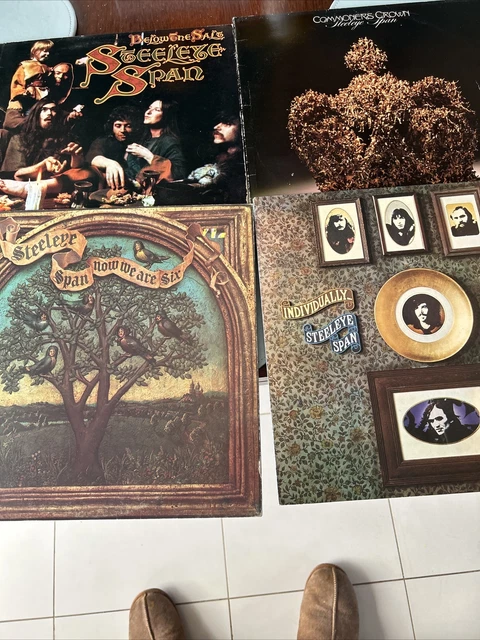 Steeleye Span 4 X Original LPs Inc Now We Are Six Below The Salt Commoners Crown