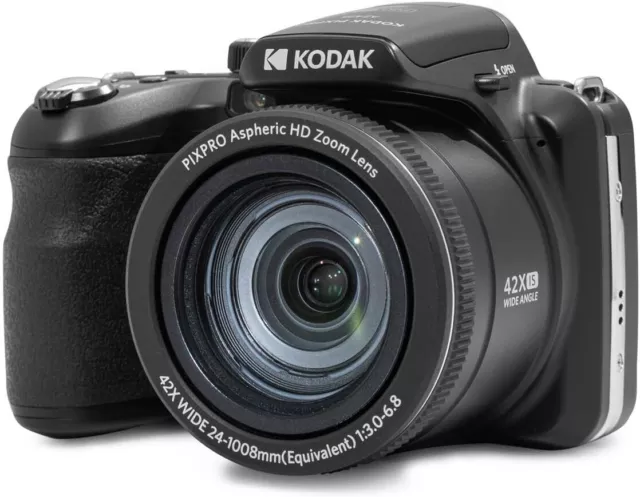 KODAK PIXPRO AZ425-BK 20MP Digital Camera 42X Optical Zoom 24mm Wide Black