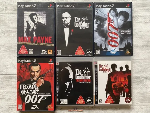 SONY PS2 3 The Godfather & Max Payne & 007 & The Dons Edition & 2 set from Japan