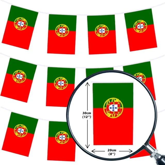 Portugal Bunting 33,100,200,400Ft Large Decoration National Country Flag