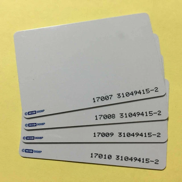 New 10Pcs Wholesale HID 1386LGGMN ISOProx II Card Keycards- 26 bit
